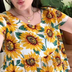American Apparel Sunflower Babydoll Dress